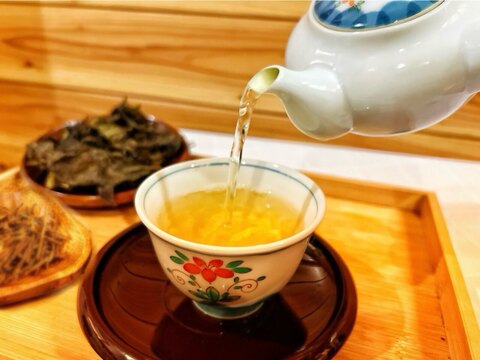 乳酸菌後発酵 神田茶（じでんちゃ）上勝産阿波番茶 茶葉40g 茶枝80g 飲み比べセット 日本茶 晩茶