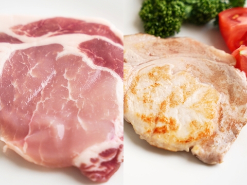 柔らかさに感動！10％の希少厳選豚「だいじょ豚」ロースステーキ4枚 オリジナル藻塩10ｇ付き