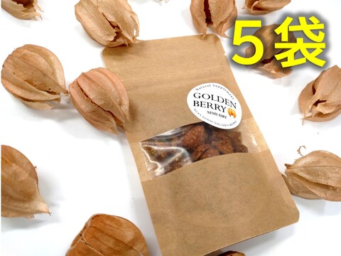 ギュッと凝縮！！セミドライゴールデンベリー（食用ほおずき）15g×5袋入り