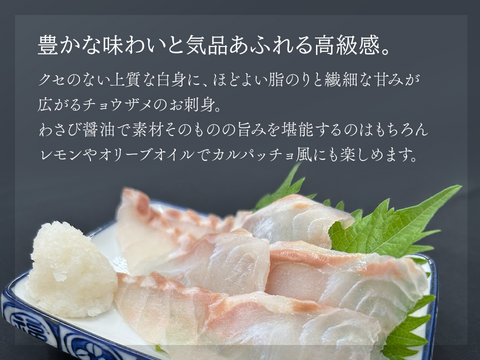 黒耀 蝶鮫のお刺身　スライス100ｇ