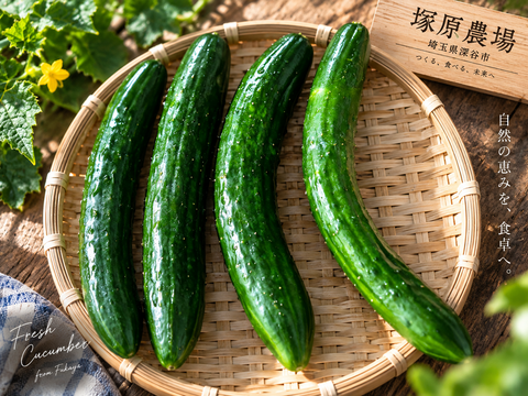曲がり・太さ不揃いでお得！深谷市産 規格外きゅうり 5kg
