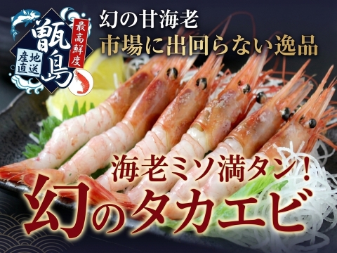 🦐海老ミソ満タンリピーター続出🦐プリプリ身質大トロの甘さ海老ミソ満タン『幻の生タカエビ』業界初パウダースノー冷凍で最高鮮度🐟20代女性漁師が手掛ける甑島ブランド【4月中旬発送】
