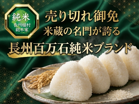 🍚限定5個限定🍚【最高糖度30度超え幻の米】長州百万石ブランド米挽きたて新米『純米ランク』超大容量パッケージ新米10キロ【冬ギフト】【11月下旬予約】