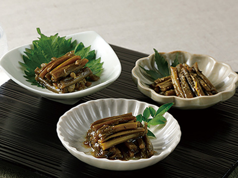 【ご贈答用誂え】ご飯にお酒にお肉に！国産にんにくの芽甘煮「瀬戸内にんにく物語 五郎右衛門」