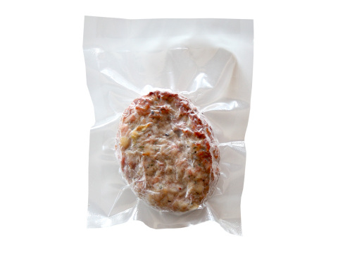 粗挽きハーブフランクのタネをハンバーグ風に！「元気豚  フランクバーグ　100ｇ」　【402】