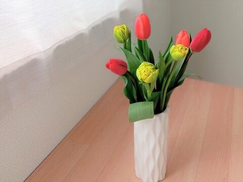 【今シーズン初🌷30件限定】★新商品★フラワーファームしろねのチューリップ 　6本ミックス　コンパクト便でお手頃価格でお届けします(^^♪　※北海道・沖縄県配送不可※