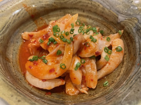 【謹製】チョゲチョッカル/白バイ貝/大3個/完全無添加の貝キムチ【冷凍】