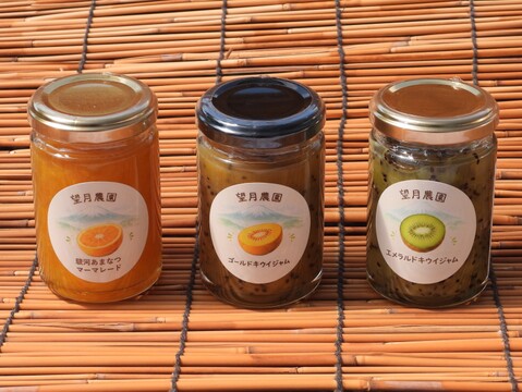 エメラルドキウイジャム（瓶詰品、内容量１４０ｇ、蜂蜜入り）