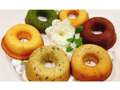 【ギフトにも♪♪】おやつや贈り物にピッタリ！！焼きドーナツ「天使の輪」6個入　食べチョク