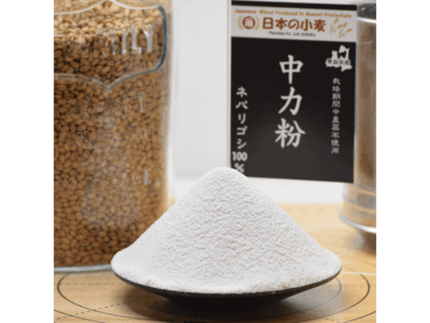 【栽培期間中農薬不散布】青森県産単一品100％使用 日本の小麦 中力粉 「ネバリゴシ」 20kg 2kg×10