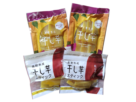 【食べ比べ！】干し芋２種セット（スライス＆スティック計4袋）無添加・濃厚ねっとり食感　国産紅はるか使用