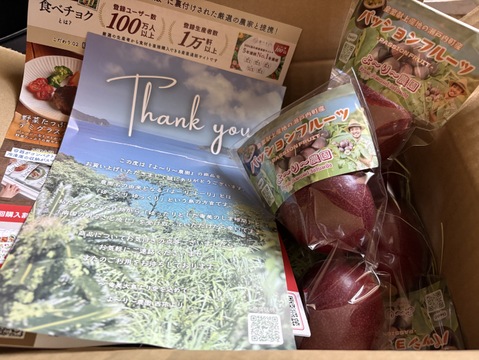 大人気！《パッションフルーツ＊お試し＆プチギフト♪ 》10個(2個×5袋)／皇室献上品産地の奄美大島瀬戸内町産／個包装で配りやすい希少な南国フルーツ