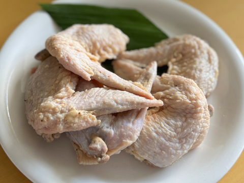 冷凍　手羽先唐揚げニンニク風味【30本】＊簡単調理/お弁当/おつまみ/冷凍可/無添加
