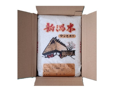 【冬ギフト・お歳暮】新潟県長岡市とちお産コシヒカリ4kg｜山の湧水で育った贈答用こだわり米｜のし付き箱入り｜送料相当分値引き中