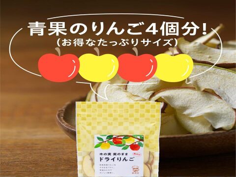 青森県産【ぐんま名月使用】ドライフルーツりんご「木の実　実のまま」50ｇ×1袋