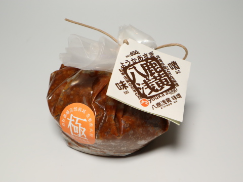 幻の大豆"八鹿浅黄(ようかあさぎ)"を100%使用したプレミアム無添加味噌(1年熟成) (650g) 大豆の豊潤な味と香りを感じられます。