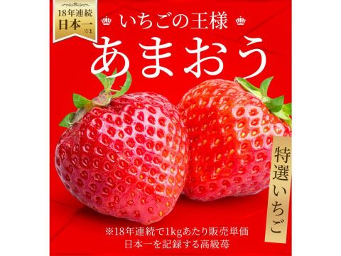 【お歳暮ギフトに】特選あまおう 400ｇ【冬ギフト】