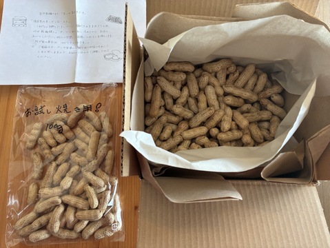 乾燥生落花生（油豆）在来種　600g　【おまけで試し焼き用100g増量❗】