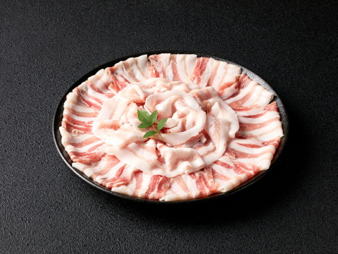 【冬ギフト】《鹿児島伝統の黒豚 2～3人前》しゃぶしゃぶセット 600g 〈ロース・バラ〉【のし対応】