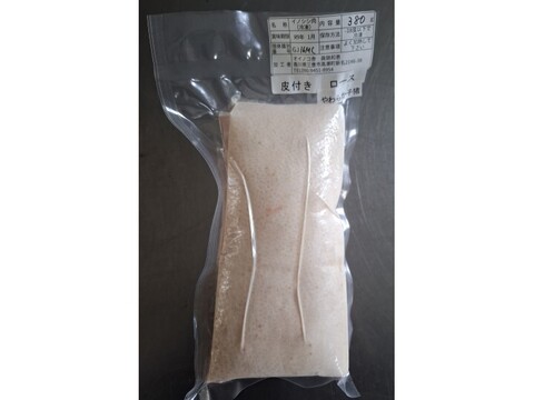 ジビエ　やわらか仔イノシシ【皮付き】ロース　ブロック 　380g