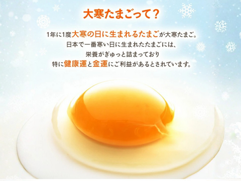 無病息災＆金運UP！！大寒たまごＭさくら45個【常温便】