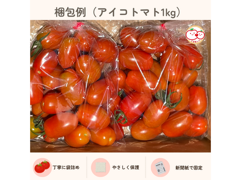 とまほっぺ】アイコトマト 2kg｜愛媛・久万高原直送：愛媛県産のアイコ