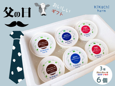 【父の日ギフト】ミルクジェラート3種の味セット（６個入り）