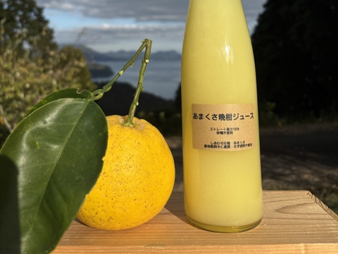 【ギフト】あまくさ晩柑（河内晩柑）ジュース　ストレート果汁100% 箱入り2本セット