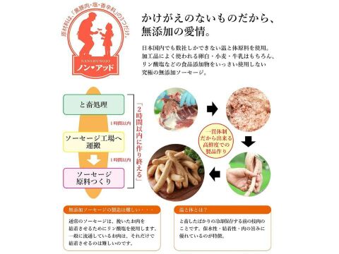 【添加物なし!!】鹿児島黒豚ノン・アッドソーセージ詰合せ