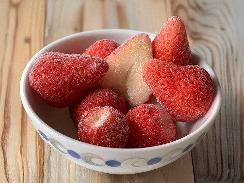 ジャムやシロップ作りに◎冷凍いちご『かおり野』（約1.5kg）