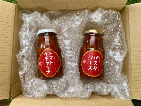 完熟とまと「贅沢ごちそう瓶詰めセット」濃厚ケチャップ＆プレミアムパスタソース