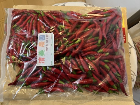 赤生、唐辛子(鷹の爪)🌶️