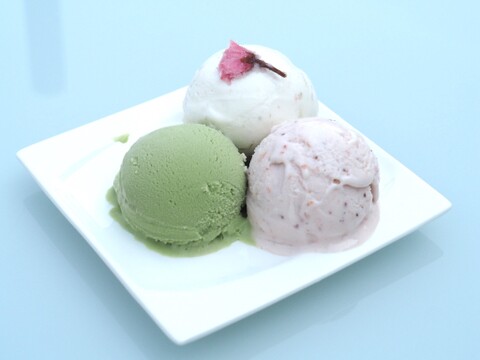 【母の日ギフト】春限定ジェラート！桜塩ミルク×桑の葉茶ミルク×いちごミルクジェラートのセット