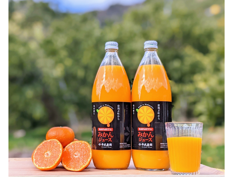 無添加100％みかんジュース【1000ml×2本】～蛍飛ぶ町から旬の便り