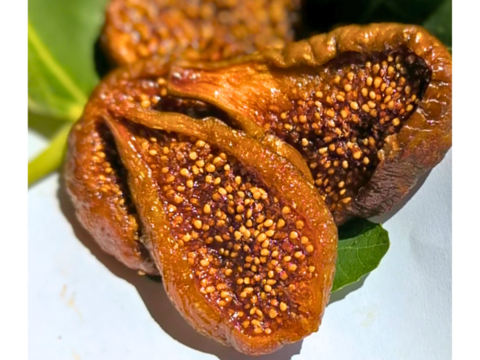 〈メール便〉静岡産 無添加・蜜しっとり国産ドライいちじく20ｇ×3パック　砂糖不使用　静岡県牧之原産　国産　セミドライ　お試しサイズ　小分けタイプ