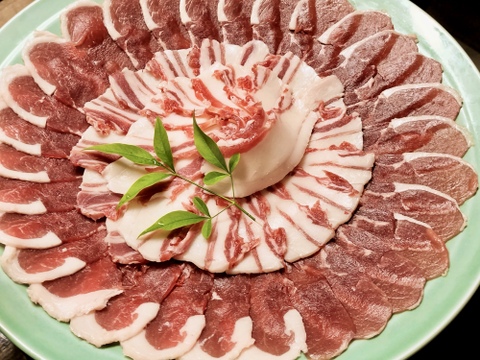 【福袋】ジビエでパーティー🍖猪肉1kg（バラ・モモ（スライス）400g、ミンチ600g）岡山ジビエでお鍋、焼肉❣️