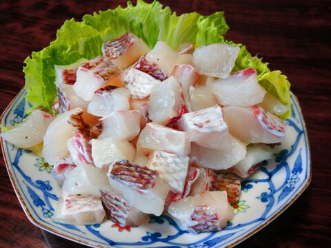 大好評！！　骨なしすぐお料理　ゆら鯛サイコロカット500g冷凍パック