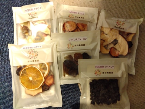 【食べ比べ】無添加・常温乾燥ドライフルーツお試し６個セット