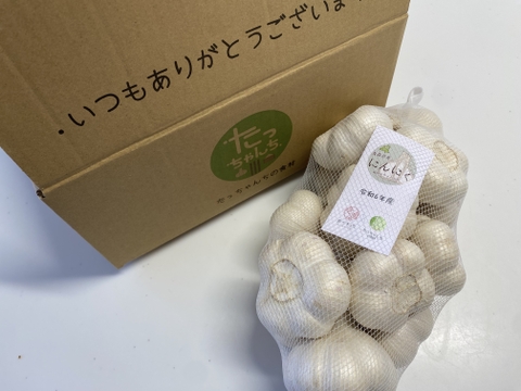 青森県産　にんにく　ホワイト六片　A品　Lサイズ