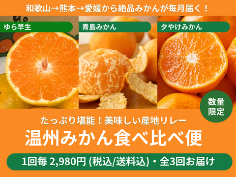 【販売終了】【限定400セット】温州みかん食べ比べ便（食べチョク公式）