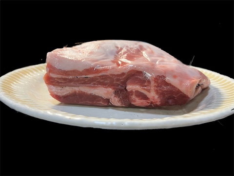 十勝放牧黒豚　角煮やチャーシュー用にも！豚バラブロック（500ｇ×2）