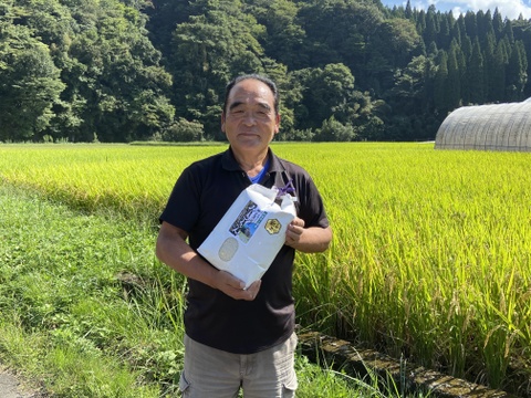 令和７年新米！阿蘇の南小国産　パワースポット押戸石清流米ミルキークイーン(5kg)