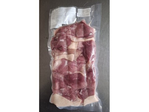 ジビエ　やわらか仔イノシシ【皮付き】ネック・ウデ　ブツ切り　360g