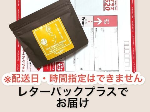 手軽に健康茶やお料理に！自然栽培 春ウコンパウダー 沖縄県産【100g】