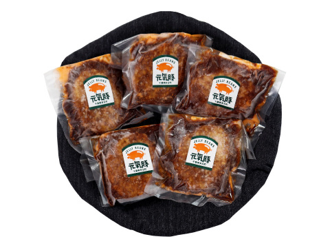 ＜ギフト＞元気豚　ハンバーグセット（デミグラスソースハンバーグ）【140ｇ×5個入】【熨斗対応可能】【母の日ギフト】【722】