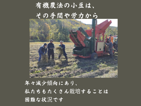 有機小豆800ｇ (400g袋×2）北海道の大地で育ったふっくら柔らか「きたろまん」 １２月１８日ころから発送を開始予定 　　令和７年度産