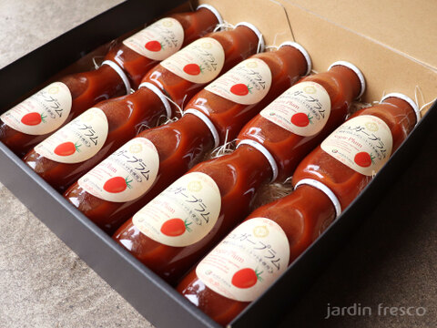 【熨斗対応可】高糖度・高リコピンミニトマトシュガープラム超濃厚ジュース10本ギフトセット、御中元・お歳暮などに(300178)