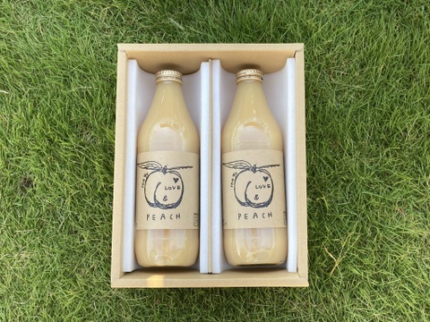 まるで食べているような、100％とろとろ桃ジュース（２本セット）
