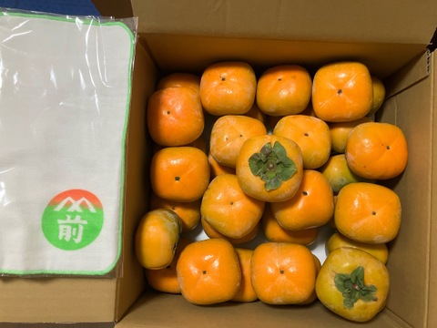 【秋の味覚】和歌山県産　たね無し柿(中谷極早生)　(訳あり)S～Mサイズ5kg【500円割引】