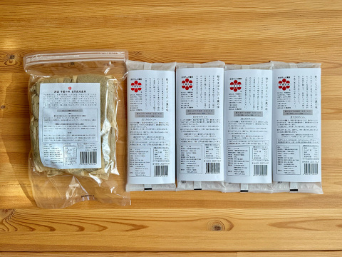 千葉の大地の恵み！お得セット！自然栽培千葉在来十割そば200g4袋と自然栽培麦茶200g1袋セット！千葉の大地の恵みをご自宅で！